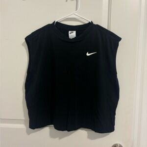 Nike Black Dri-FIT Tee with White Logo Tag